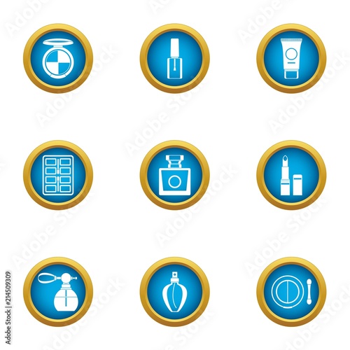 Free Download Women makeup icons set. Flat set of 9 women makeup vector icons for web isolated on white background - GFXLoad