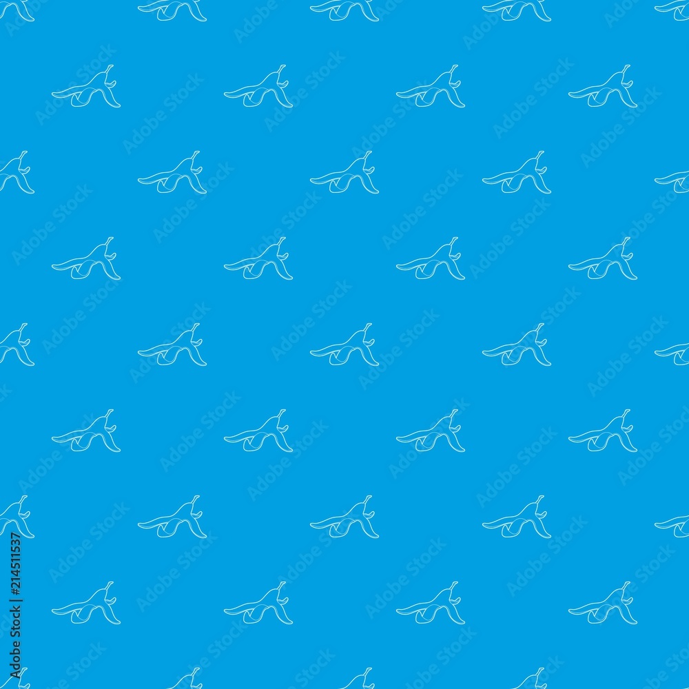 Banana peel pattern vector seamless blue repeat for any use Banana peel pattern vector seamless blue repeat for any use
