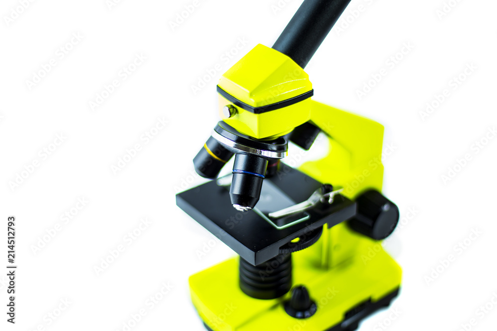 Microscope on white background Microscope on white background
