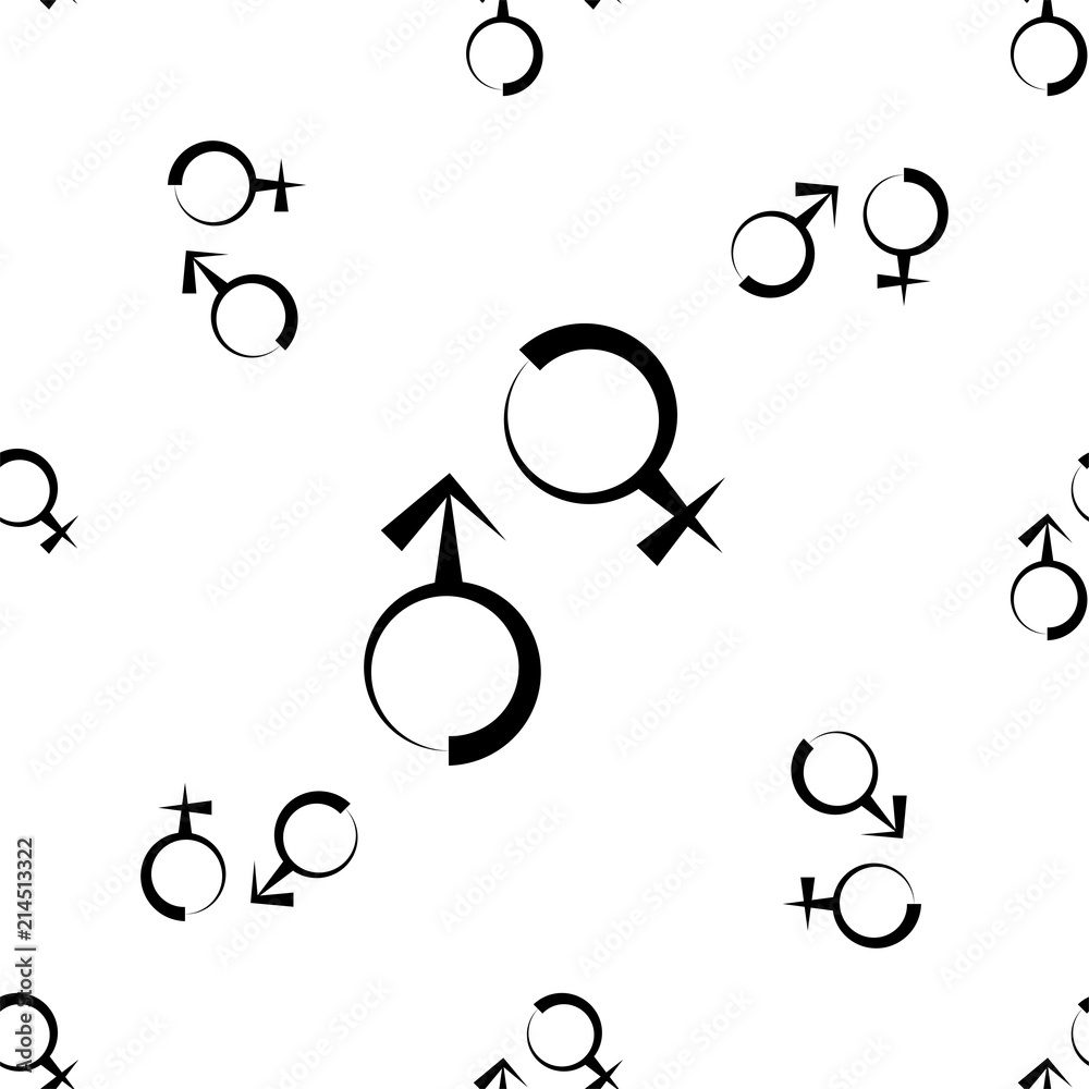 Gender Symbol Icon Seamless Pattern, Male Female Biological Sex Symbol Icon Gender Symbol Icon Seamless Pattern, Male Female Biological Sex Symbol Icon