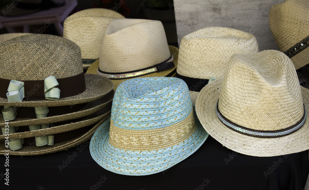 Straw and cloth hats
