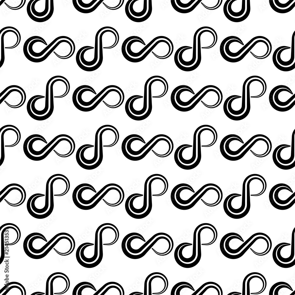 Infinity Sign Icon Seamless Pattern Infinity Sign Icon Seamless Pattern
