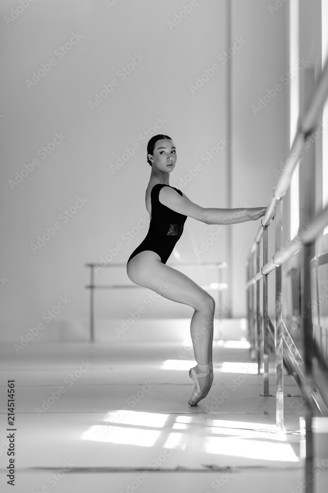 Beuatiful ballerina training in the class Beuatiful ballerina training in the class