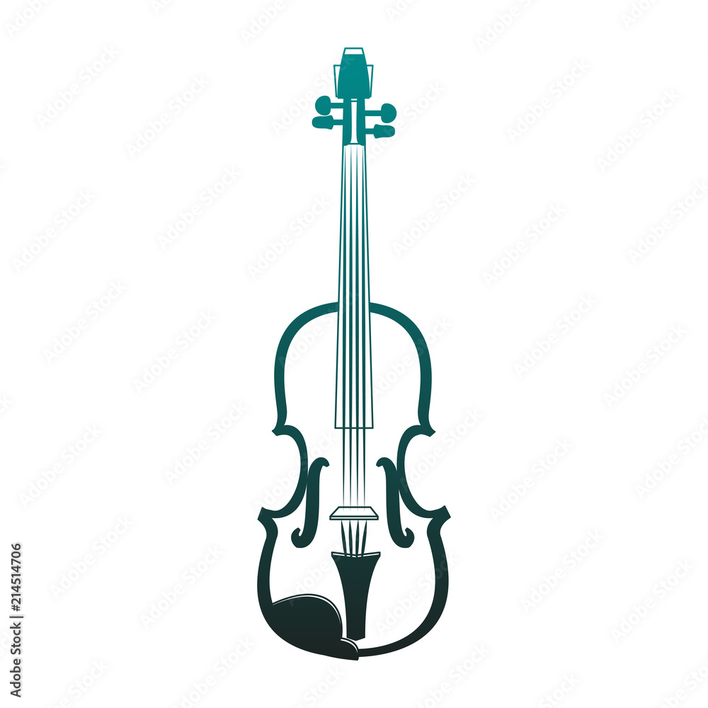 Violin music instrument vector illustration graphic design