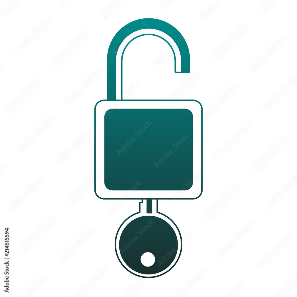 Key inside padlock vector illustration graphic design Key inside padlock vector illustration graphic design