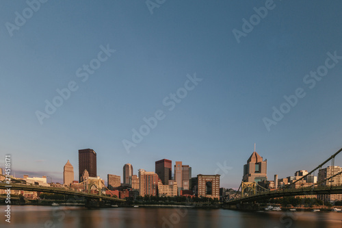 Skyline of Pittsburgh over Allegheny River