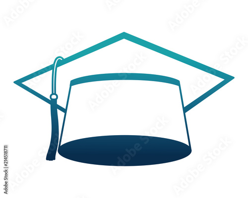 hat graduation isolated icon vector illustration design
