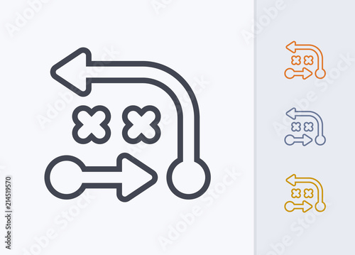 Diversion Tactics - Pastel Stroke Icons