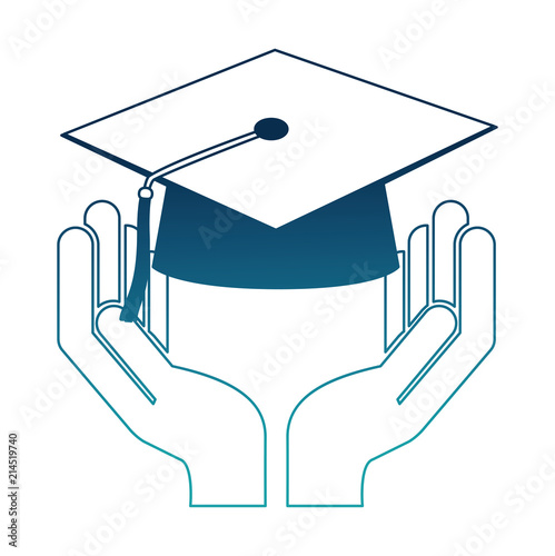 hand with hat graduation