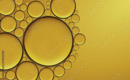 Oil cosmetics vector illustration. Skin care woman cosmetics. Olive oil dropsbackground. Liquid cosmetic products essential concept. EPS 10.