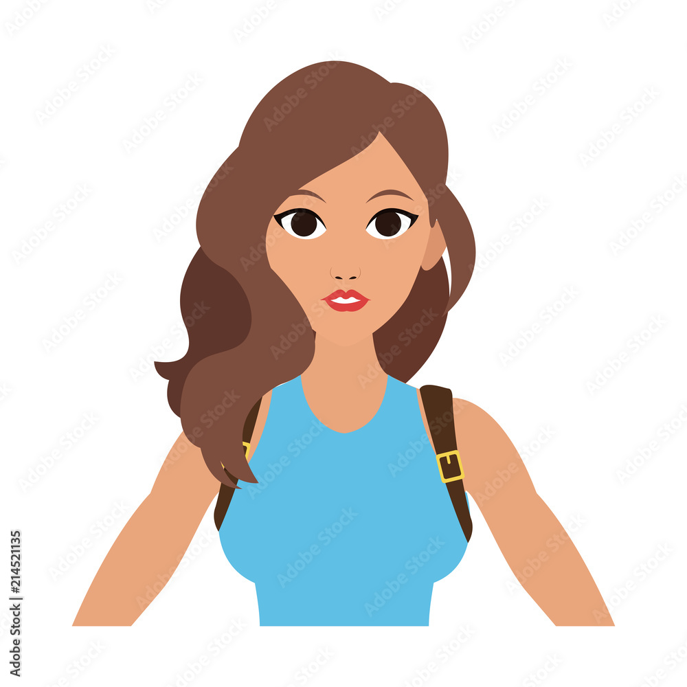 Action woman costume cartoon vector illustration graphic design Action woman costume cartoon vector illustration graphic design
