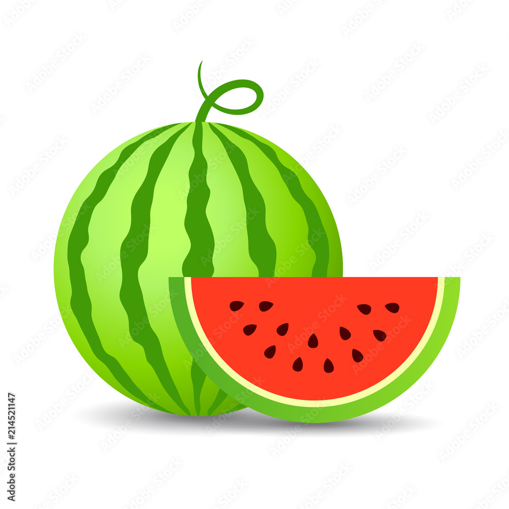 Watermelon vector cartoon icon Watermelon vector cartoon icon