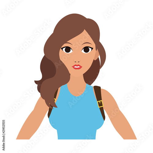 Fotografija Action woman costume cartoon vector illustration graphic design