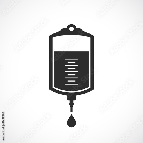 Blood transfusion vector icon