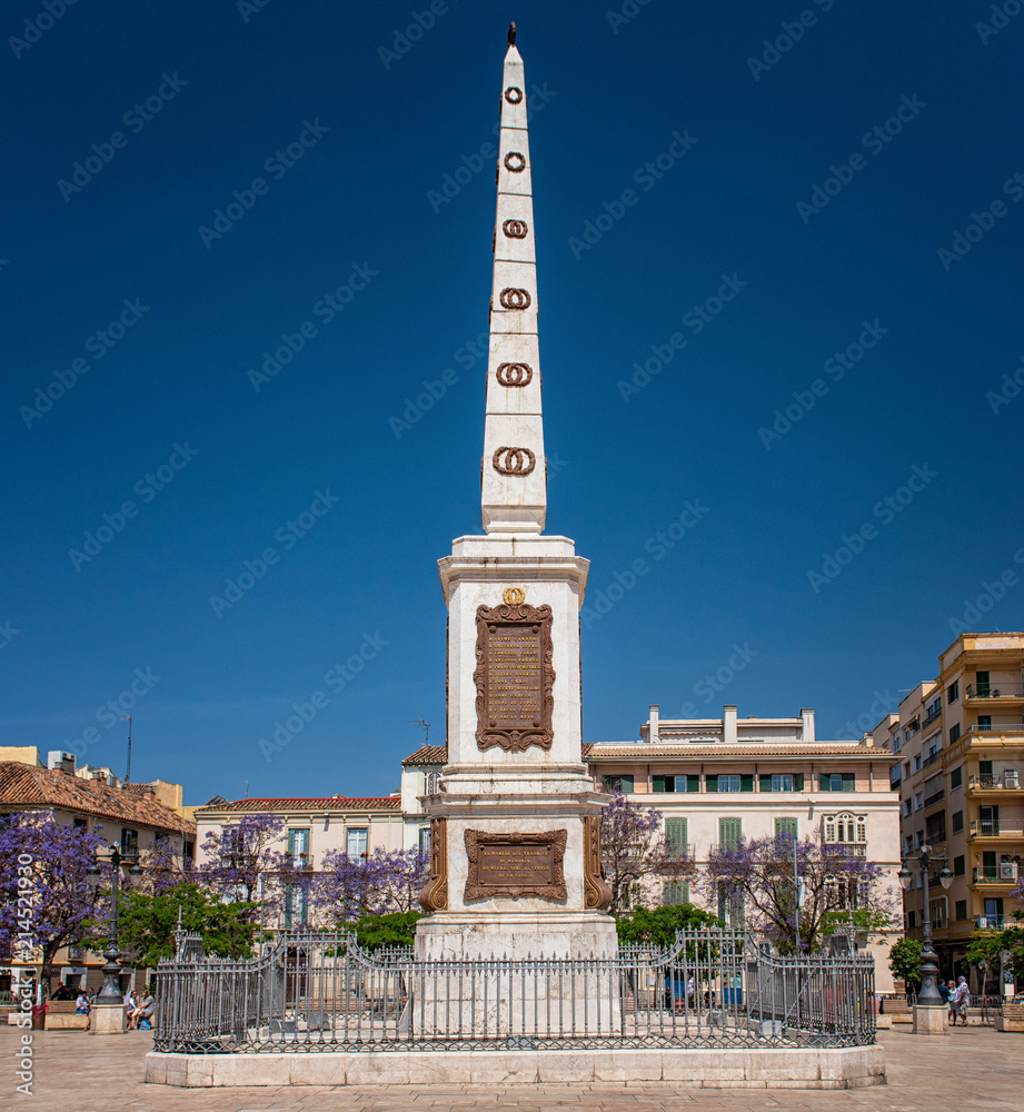Statue at Plaza de la Merced in Málaga