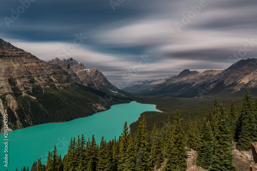 View over Peyto Lake, Banff National Park Canada