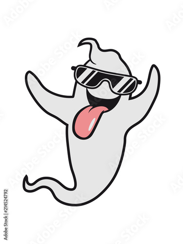 cool sonnenbrille grimmasse gespenst geist lachen süß niedlich frech comic cartoon clipart spuken horror monster grusel halloween