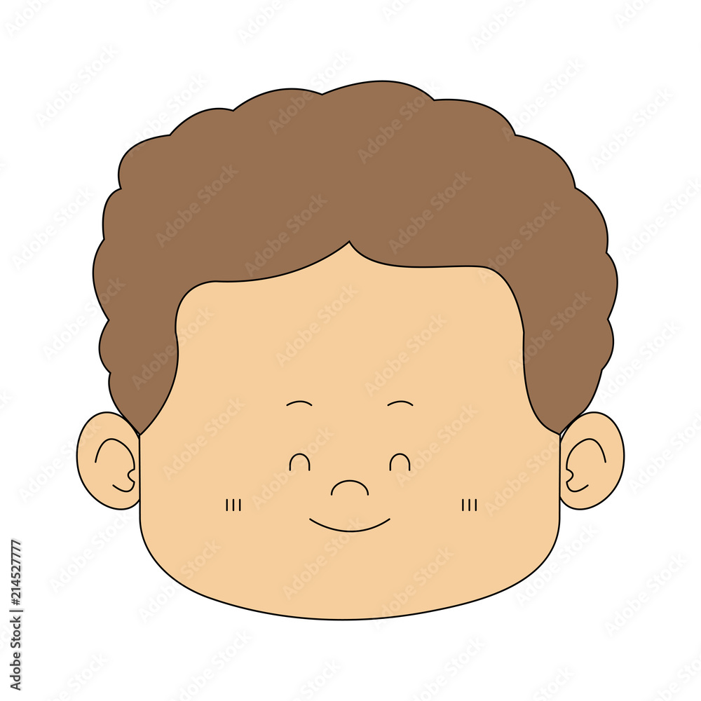 Cute midget man face vector illustration graphic design Cute midget man face vector illustration graphic design