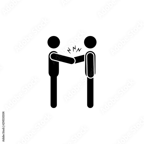 shock handshake icon. Element of joke dat icon. Premium quality graphic design icon. Signs and symbols collection icon for websites, web design, mobile app