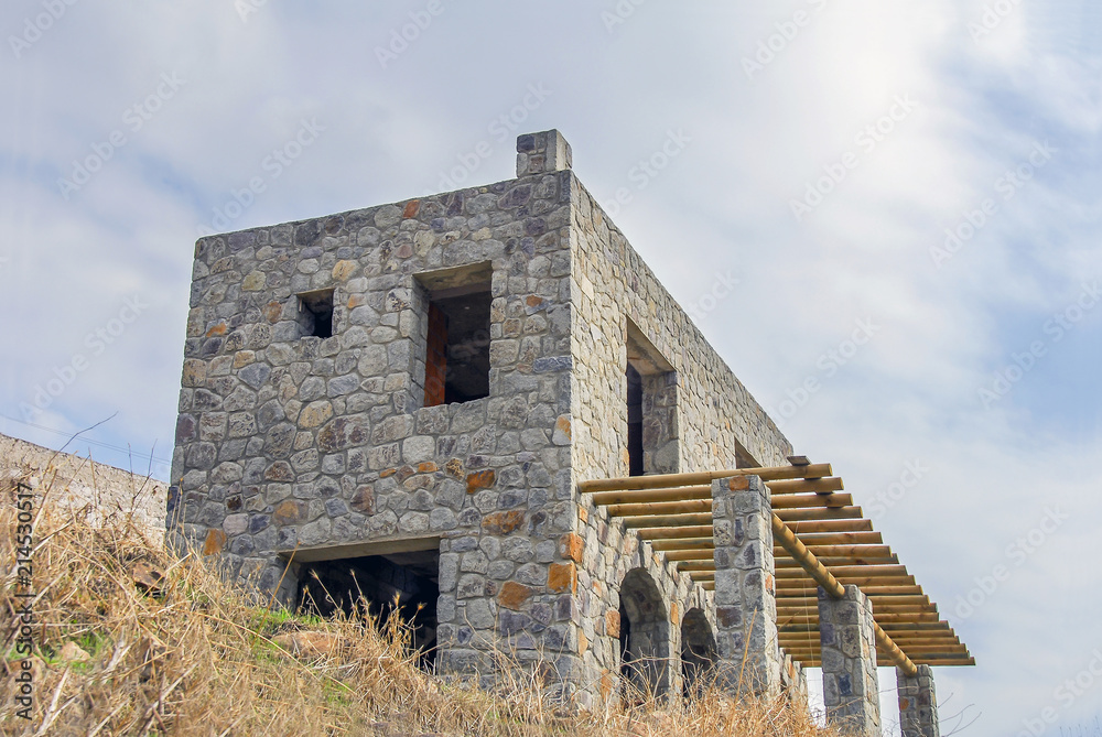 Bodrum, Turkey, 25 October 2010: Stone Bodrum Houses at Village of Dagbelen Bodrum, Turkey, 25 October 2010: Stone Bodrum Houses at Village of Dagbelen