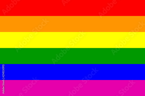 Six colors rainbow flag icon. Lgbt, sexual minorities, gays and lesbians movement symbol
