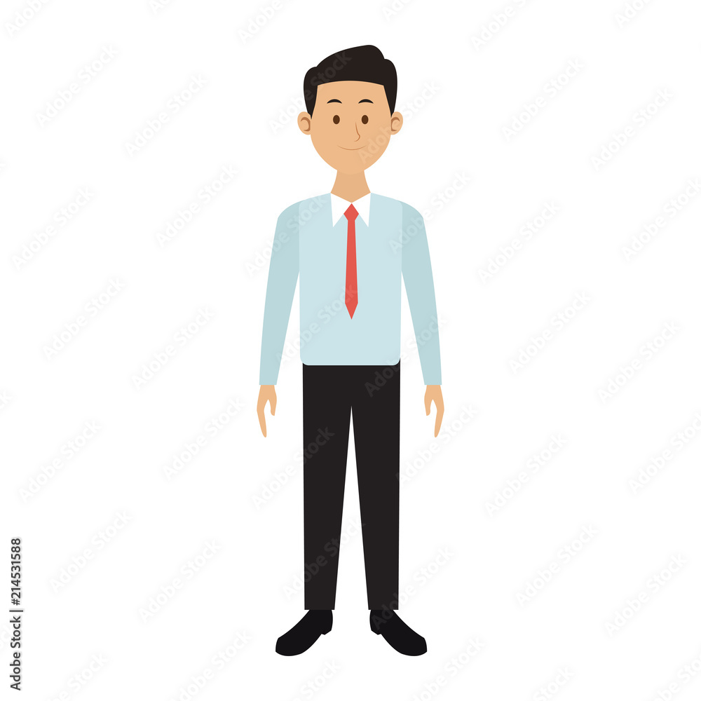 Executive businessman cartoon vector illustration graphic design