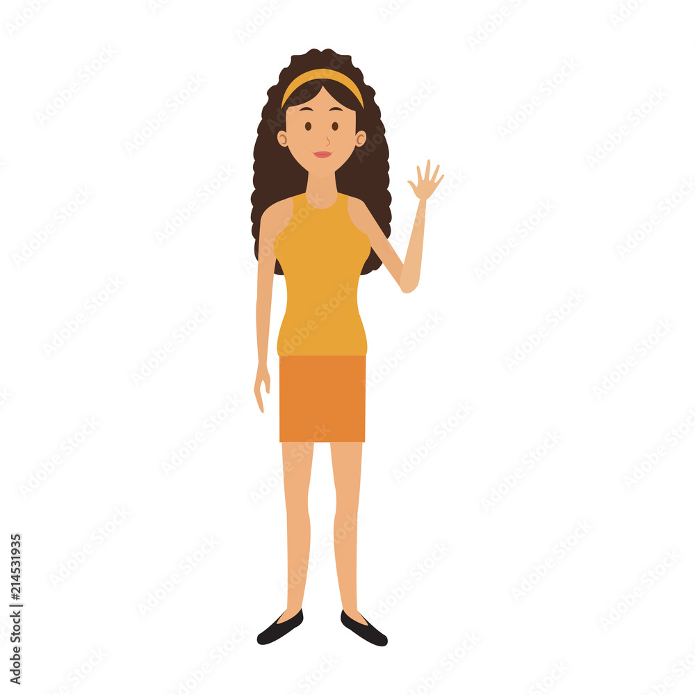 Young woman with casual clothes cartoon vector illustration graphic design Young woman with casual clothes cartoon vector illustration graphic design