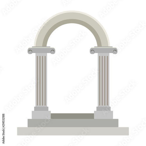 Wedding columns gate vector illustration graphic design