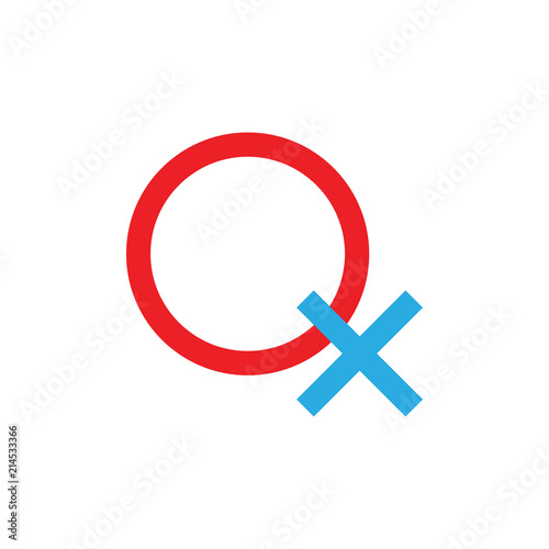 QX logo, OX logo letter design