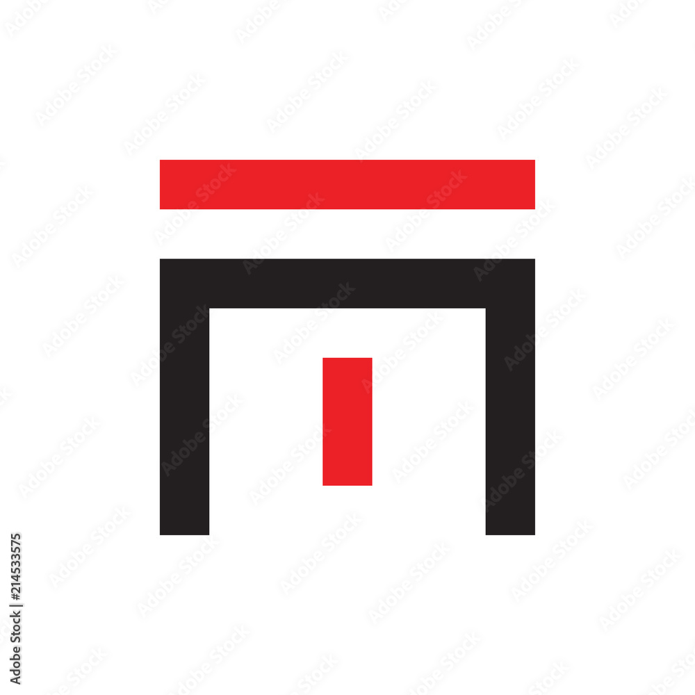 Obraz premium MT logo letter design