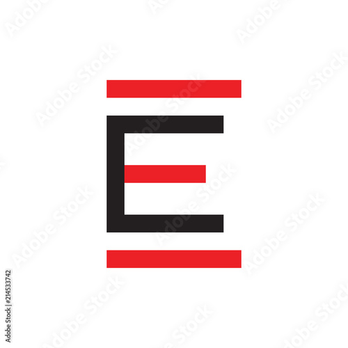 E logo letter design