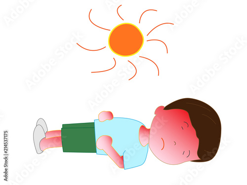 熱中症になった子供