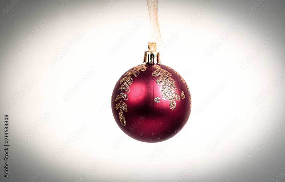 red Christmas ball isolated on a white background red Christmas ball isolated on a white background
