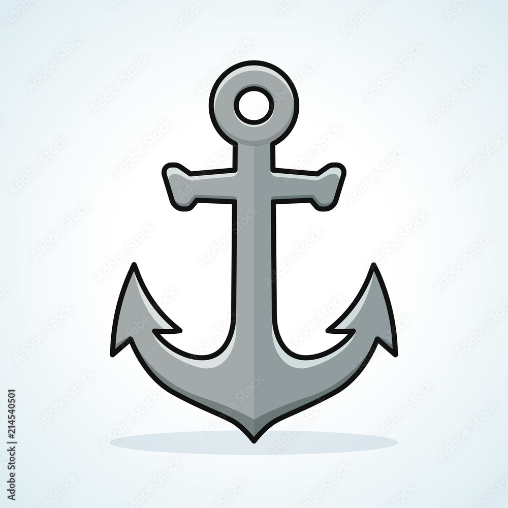 Vector anchor icon design clipart Vector anchor icon design clipart