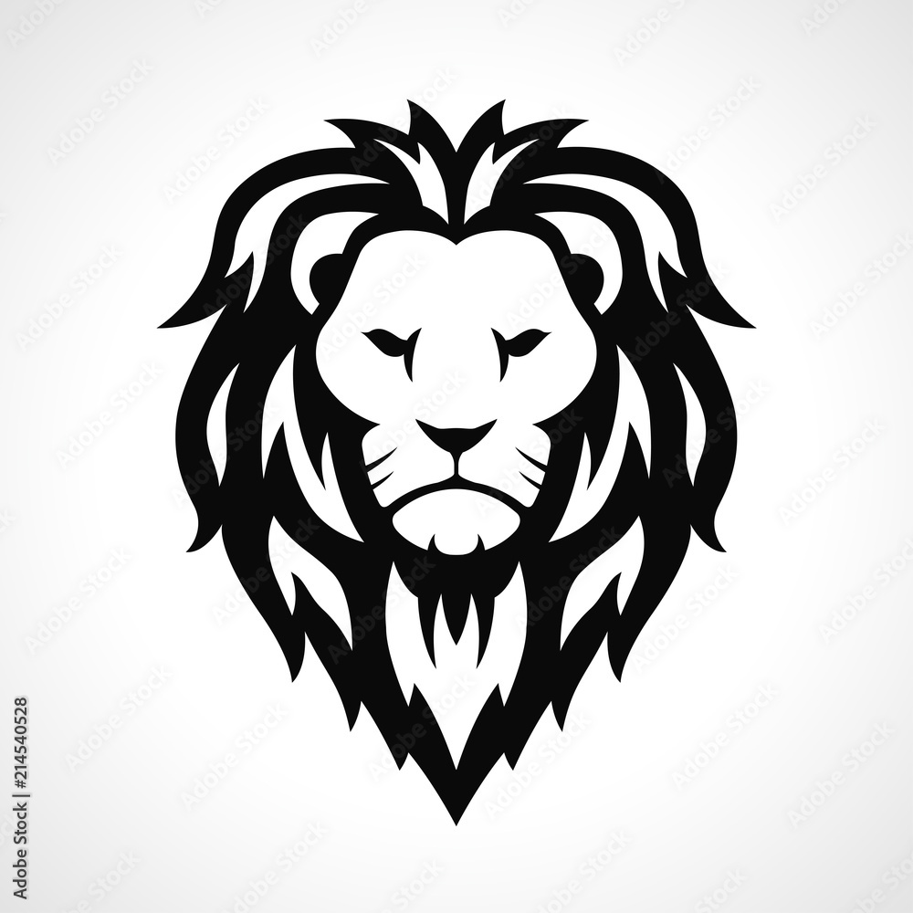 Vector lion head icon design Stock Vector Adobe Stock