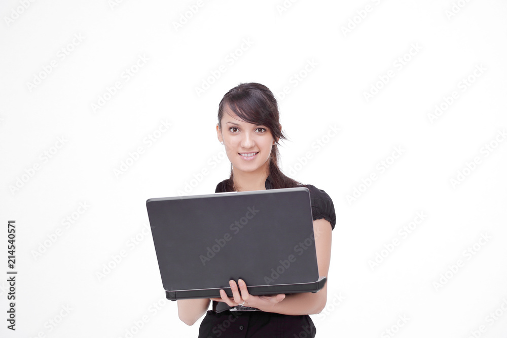 successful business looking at the laptop screen successful business looking at the laptop screen