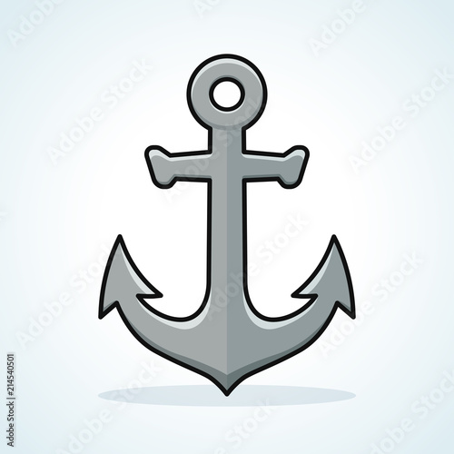 Vector anchor icon design clipart