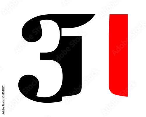 gestalt typography typeset logotype numeral numeric nominal image vector icon
