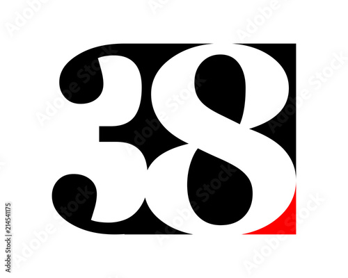 gestalt typography typeset logotype numeral numeric nominal image vector icon