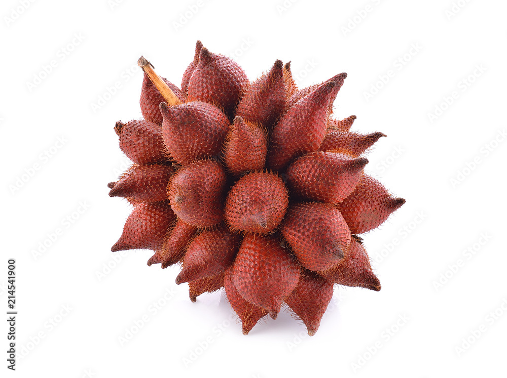 Salak fruit, Salacca zalacca on the white background Salak fruit, Salacca zalacca on the white background