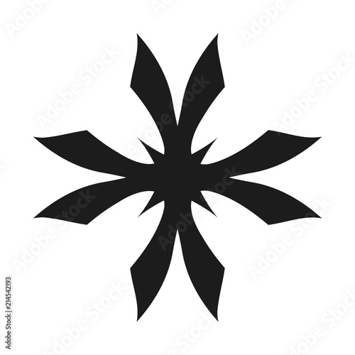 Abstract simple tribal sign. Graphic tattoo design.
