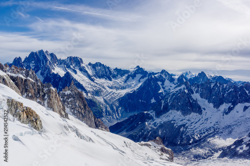 European Alps and Glacier in Chamonix