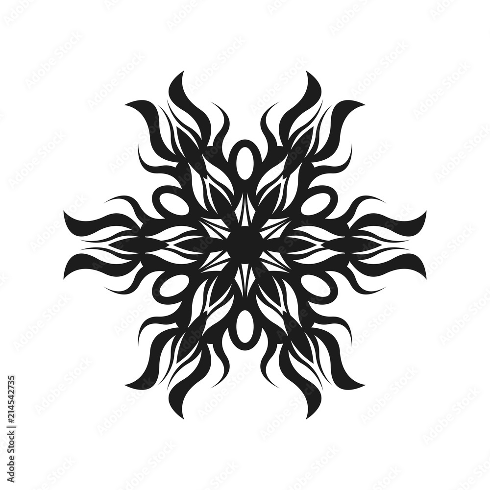 Abstract simple tribal sign. Graphic tattoo design. Abstract simple tribal sign. Graphic tattoo design.