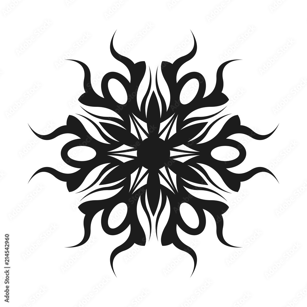 Abstract simple tribal sign. Graphic tattoo design. Abstract simple tribal sign. Graphic tattoo design.