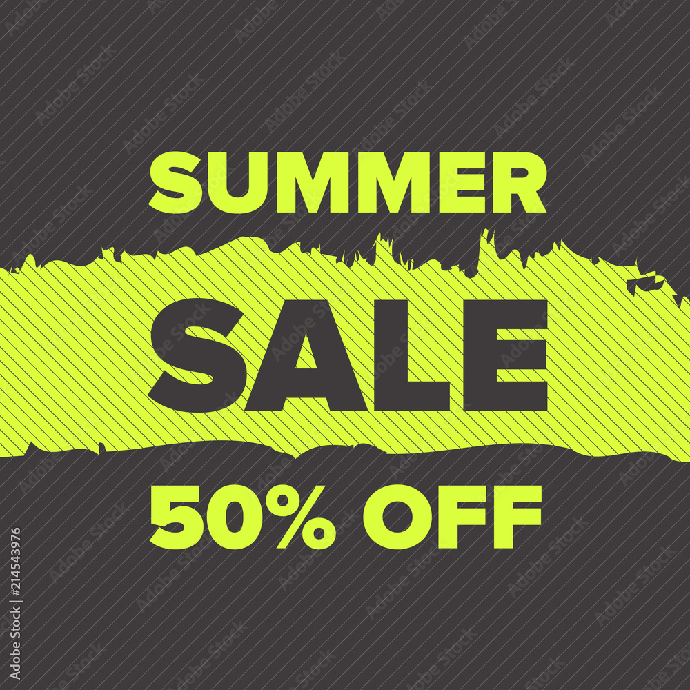Fototapeta premium Summer sale banner