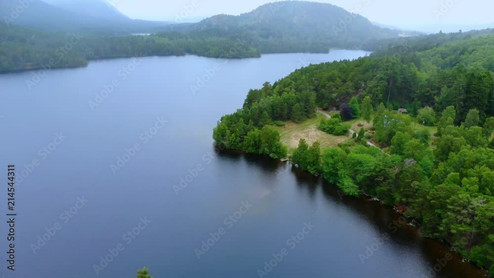 Typical views in the Scottish Highlands - aerial drone footage Typical views in the Scottish Highlands - aerial drone footage