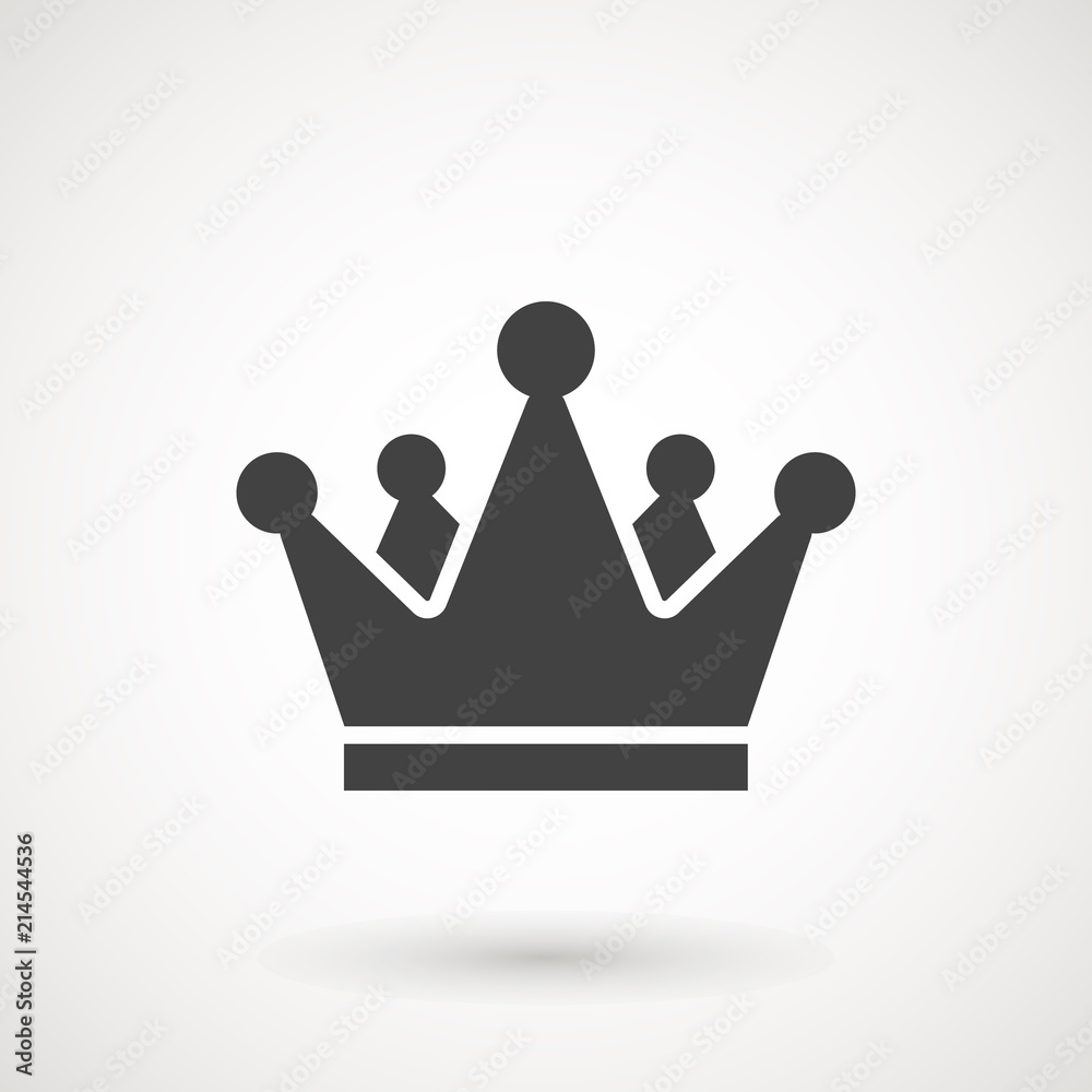Crown Icon in trendy flat style isolated on grey background. Crown symbol for your web site design, logo, app, UI. Vector illustration, EPS10 Crown Icon in trendy flat style isolated on grey background. Crown symbol for your web site design, logo, app, UI. Vector illustration, EPS10
