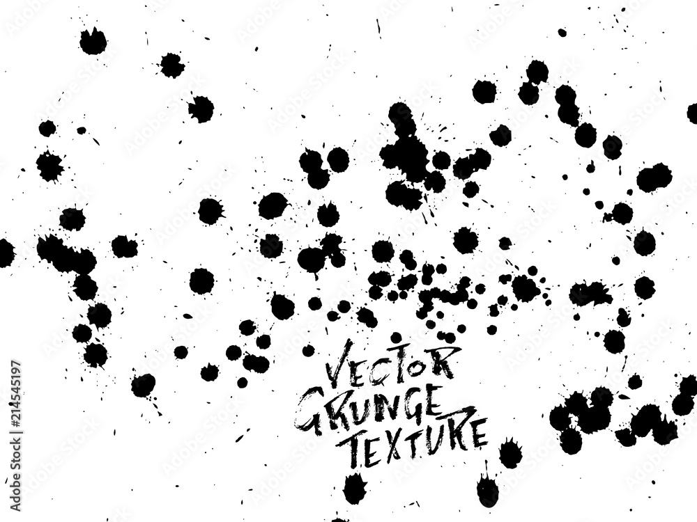 Handdrawn grunge texture. Abstract ink drops background. Black and white grunge illustration. Vector watercolor artwork pattern. Handdrawn grunge texture. Abstract ink drops background. Black and white grunge illustration. Vector watercolor artwork pattern.
