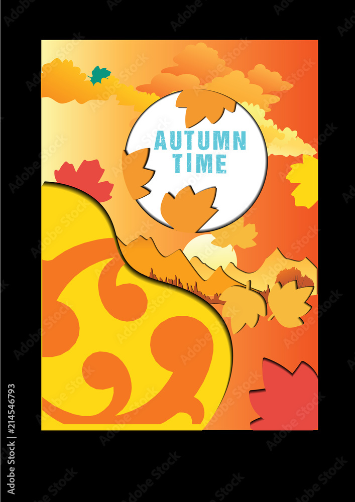 autumn poster background