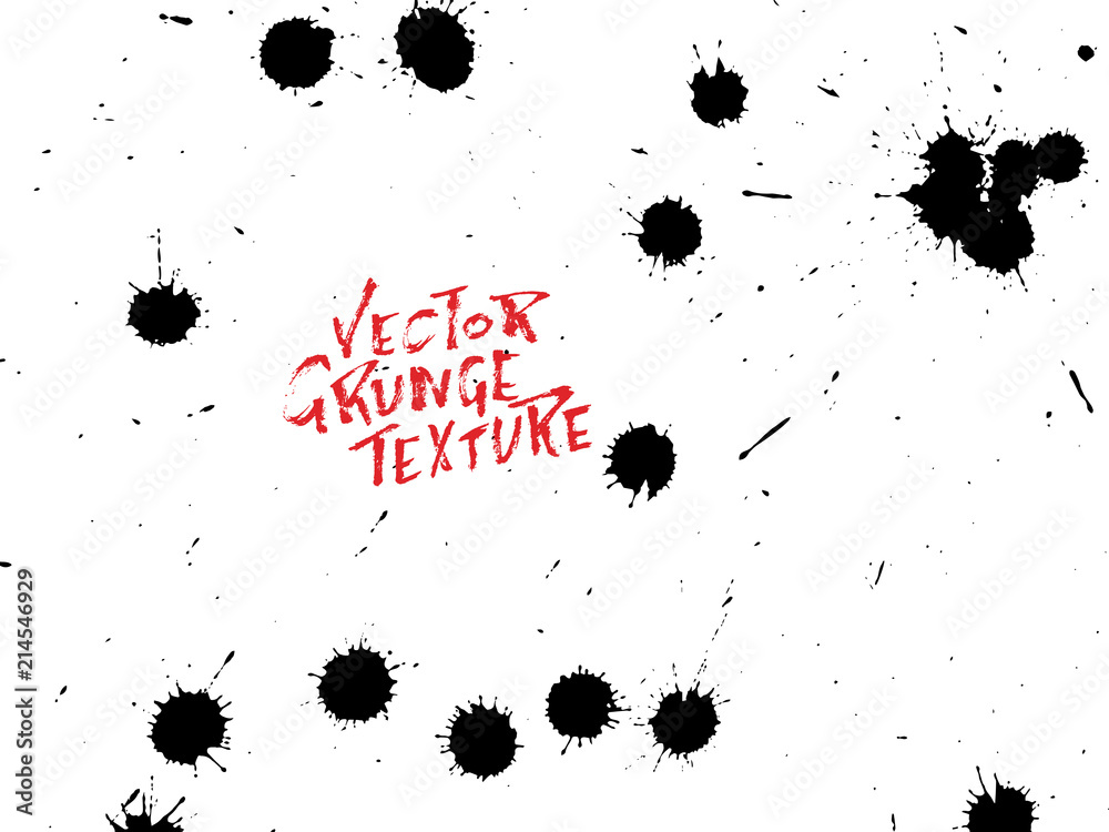 Handdrawn grunge texture. Abstract ink drops background. Black and white grunge illustration. Vector watercolor artwork pattern. Handdrawn grunge texture. Abstract ink drops background. Black and white grunge illustration. Vector watercolor artwork pattern.